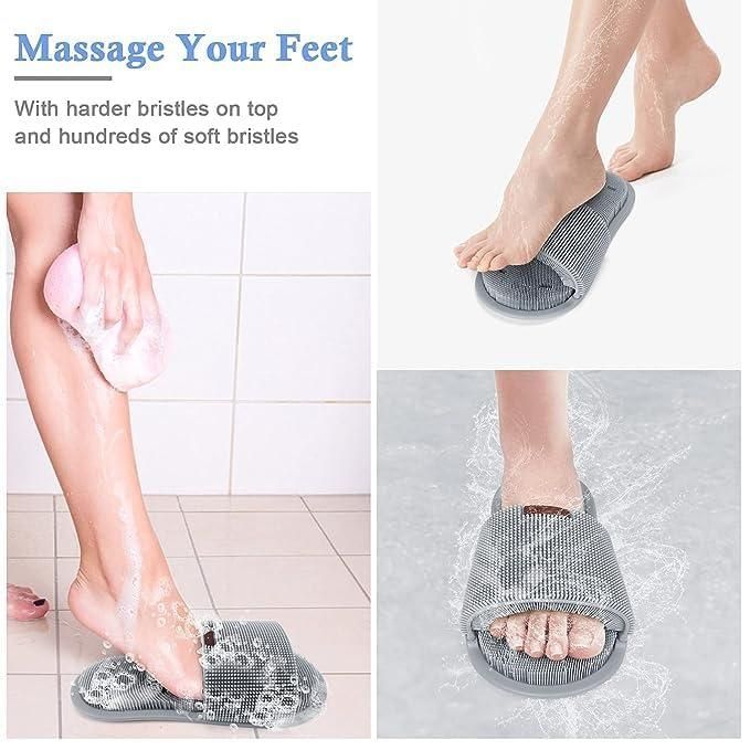 Shower Foot Scrubber with Non-Slip Suction Cups