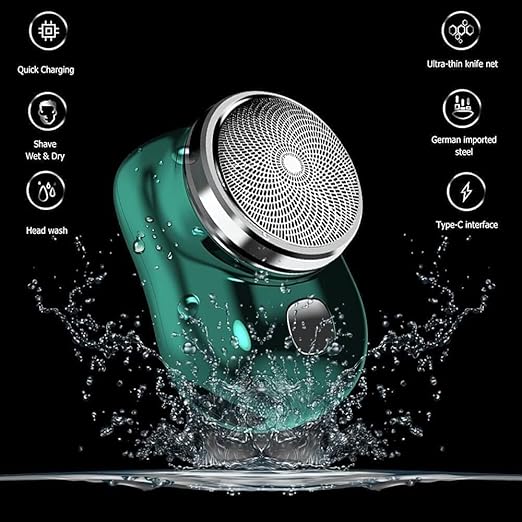 Mini Electric Shaver For Men Cordless Clean Shaving Machine Portable Beard Pocket Trimmer Shavers For Body Face Hair Mens Grooming Kits, Wet & Dry Shaver